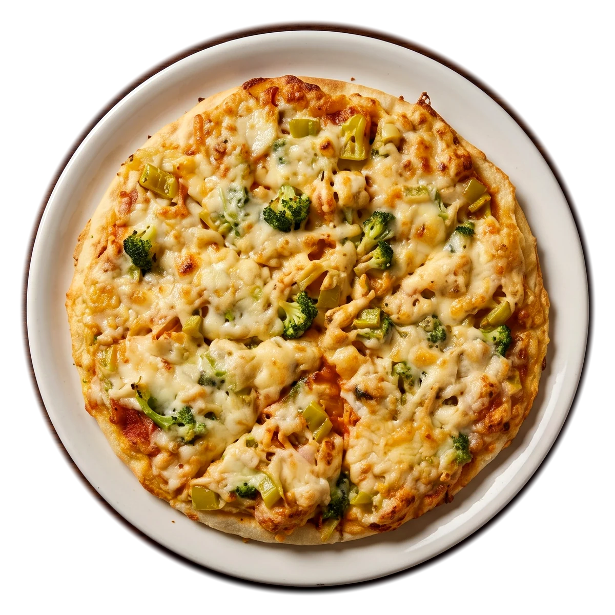 Pizza als Serviervorschlag